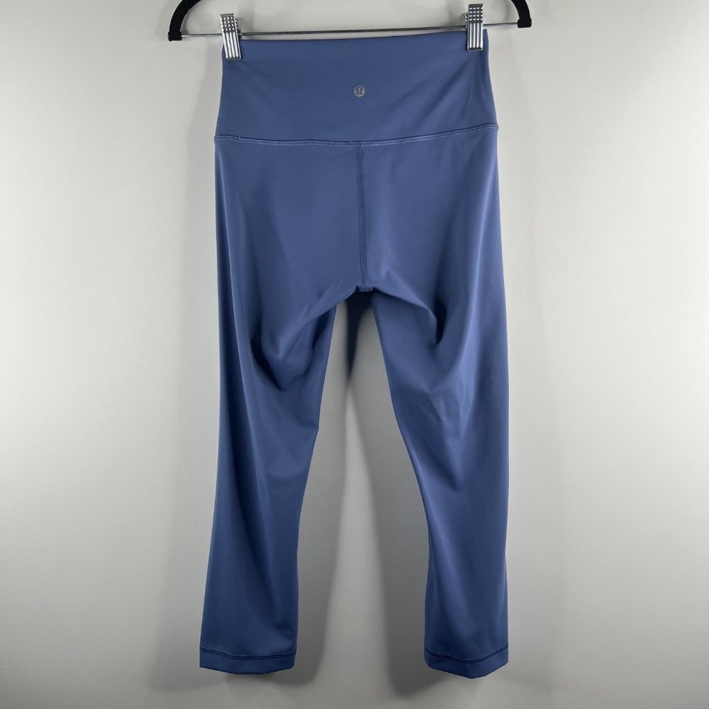 Lululemon Wunder Under High Rise Crop 21" Luxtreme Leggings Size 6 Water Drop - Picture 3 of 6